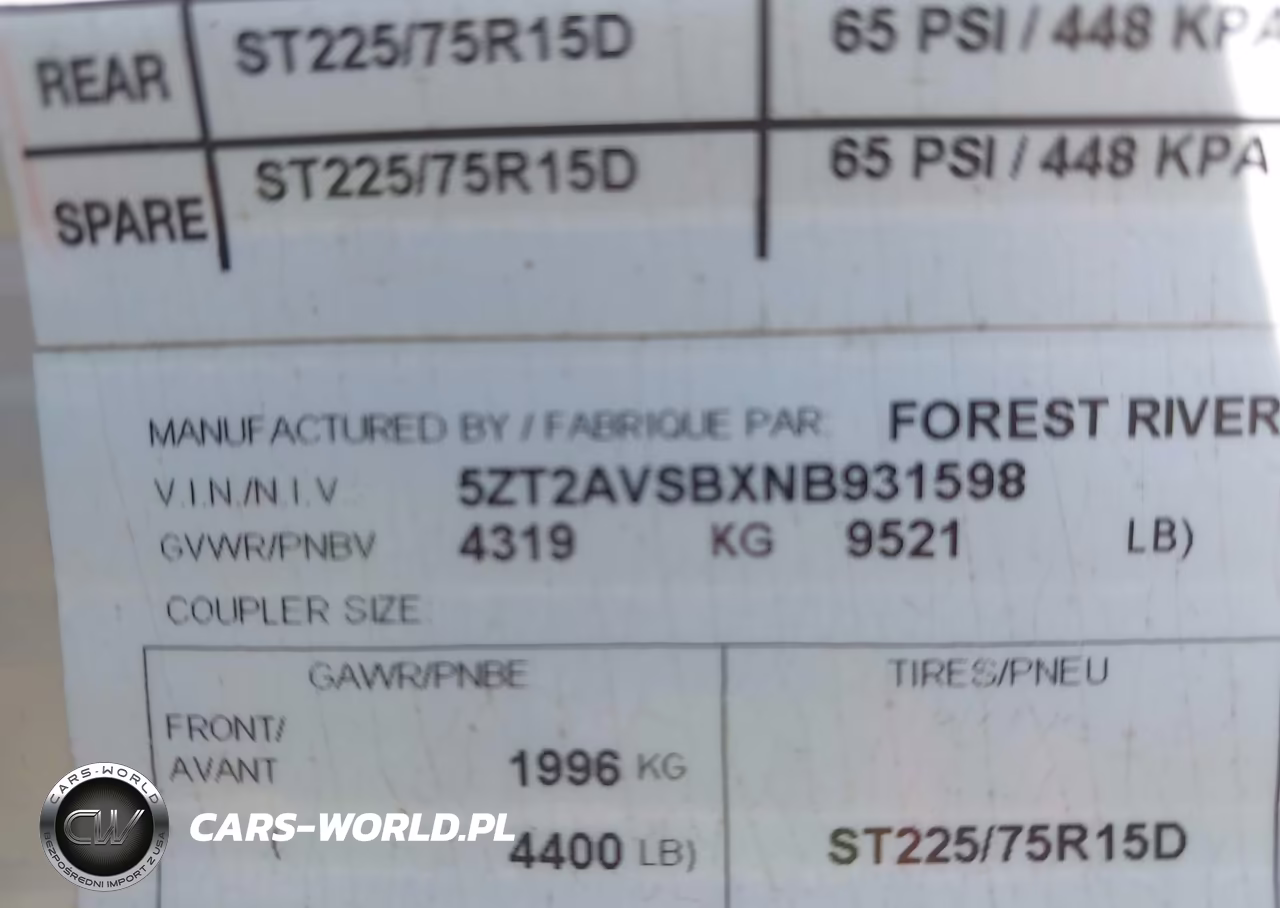 2022 Forest River Other VIN:5ZT2AVSBXNB931598 - 9