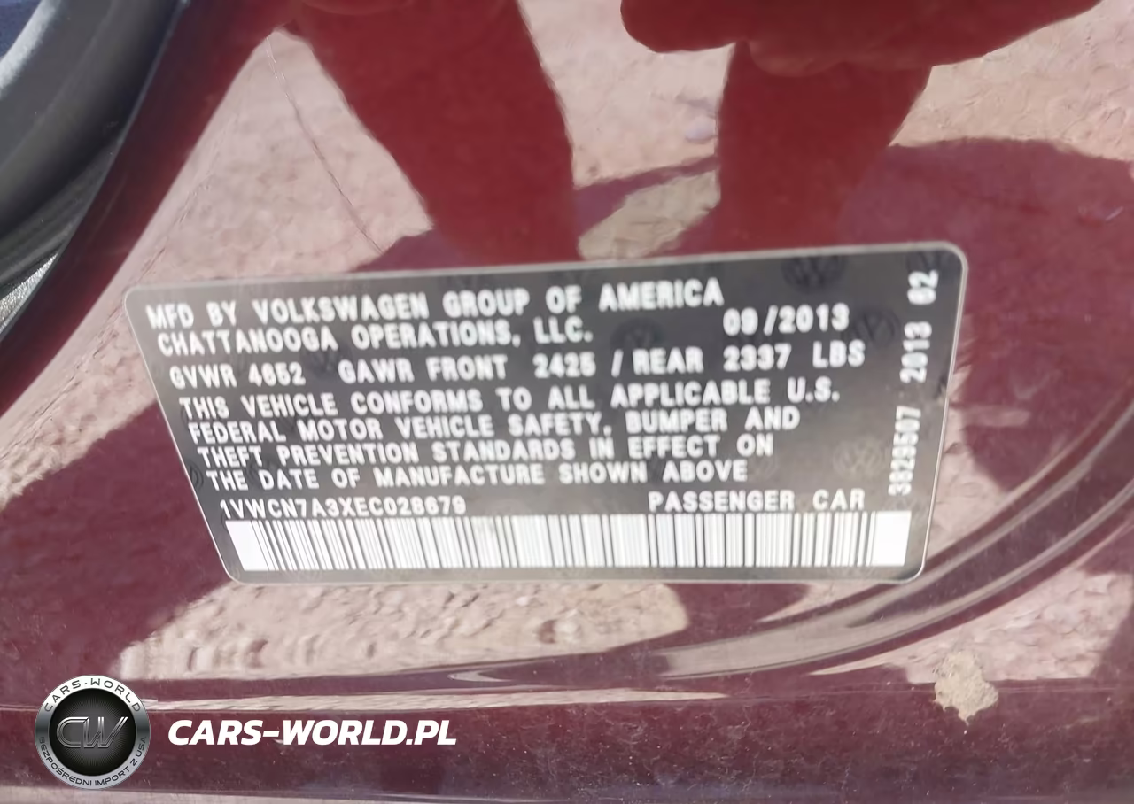 2014 Volkswagen Passat 2.0L Tdi Sel Premium VIN:1VWCN7A3XEC028679 - 9