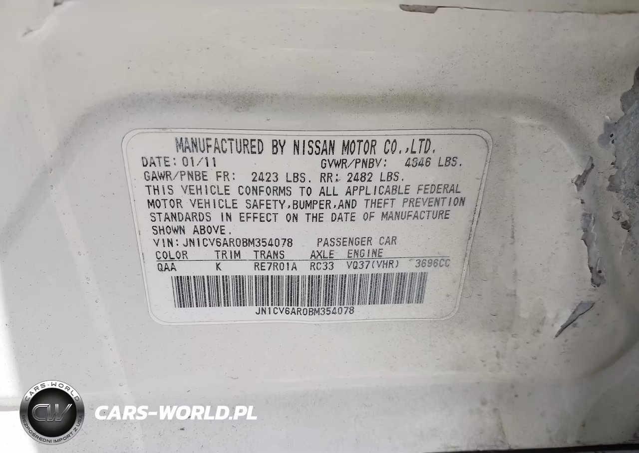 2011 Infiniti G37X VIN:JN1CV6AR0BM354078 - 9