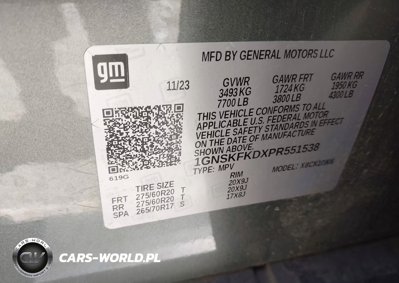 2023 Chevrolet Suburban 4Wd Premier VIN:1GNSKFKDXPR551538 - 9