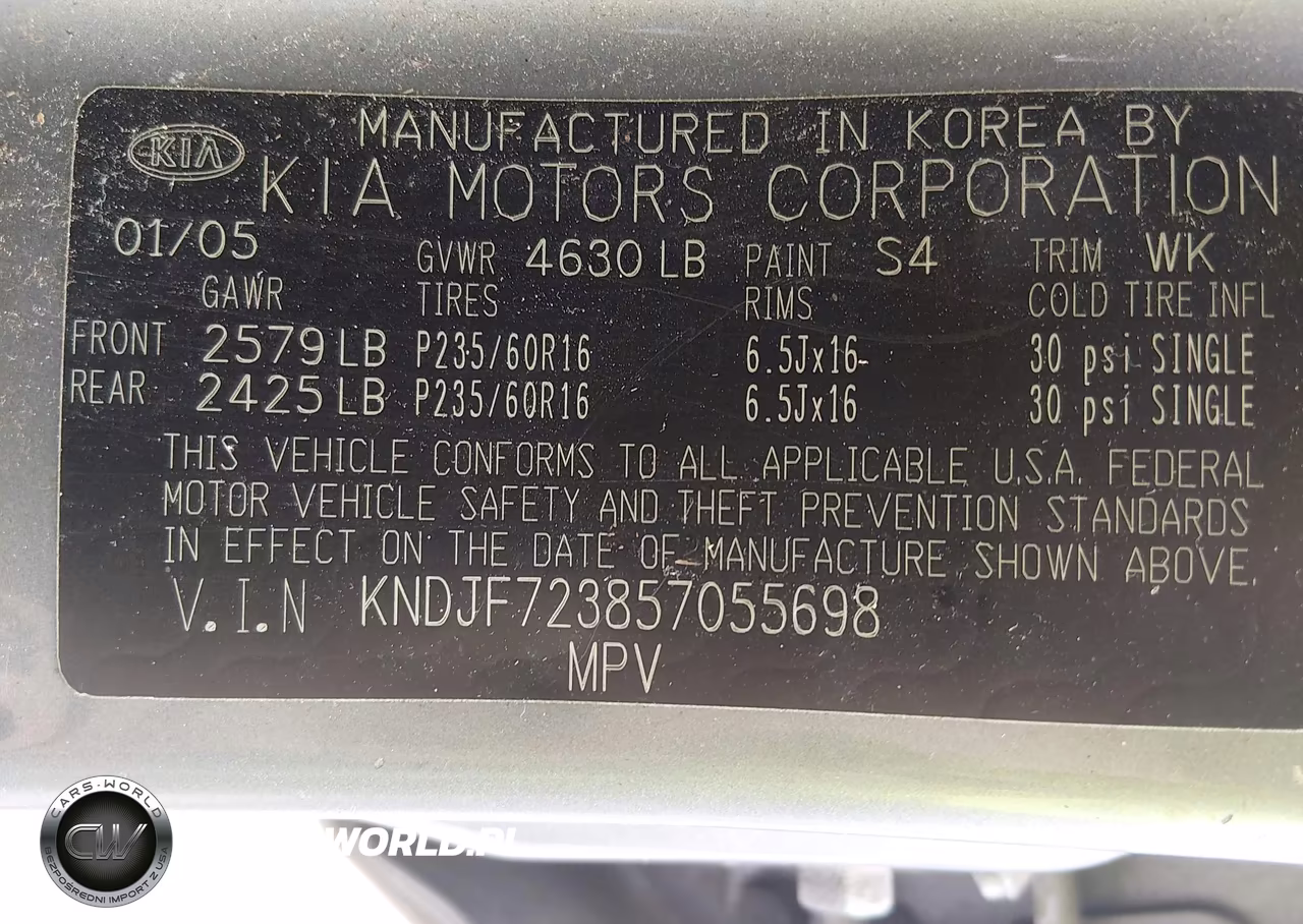 2005 Kia Sportage Ex V6-Lx V6 VIN:KNDJF723857055698 - 9