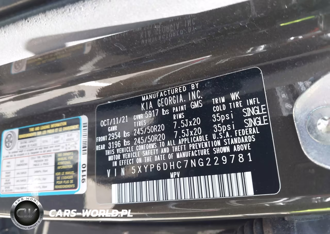 2022 Kia Telluride S VIN:5XYP6DHC7NG229781 - 9