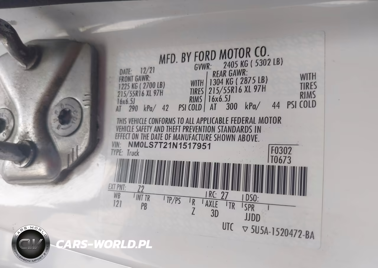 2022 Ford Transit Connect Xlt VIN:NM0LS7T21N1517951 - 9
