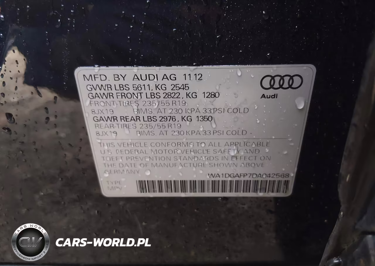 2013 Audi Q5 3.0T Premium Plus VIN:WA1DGAFP7DA042568 - 9