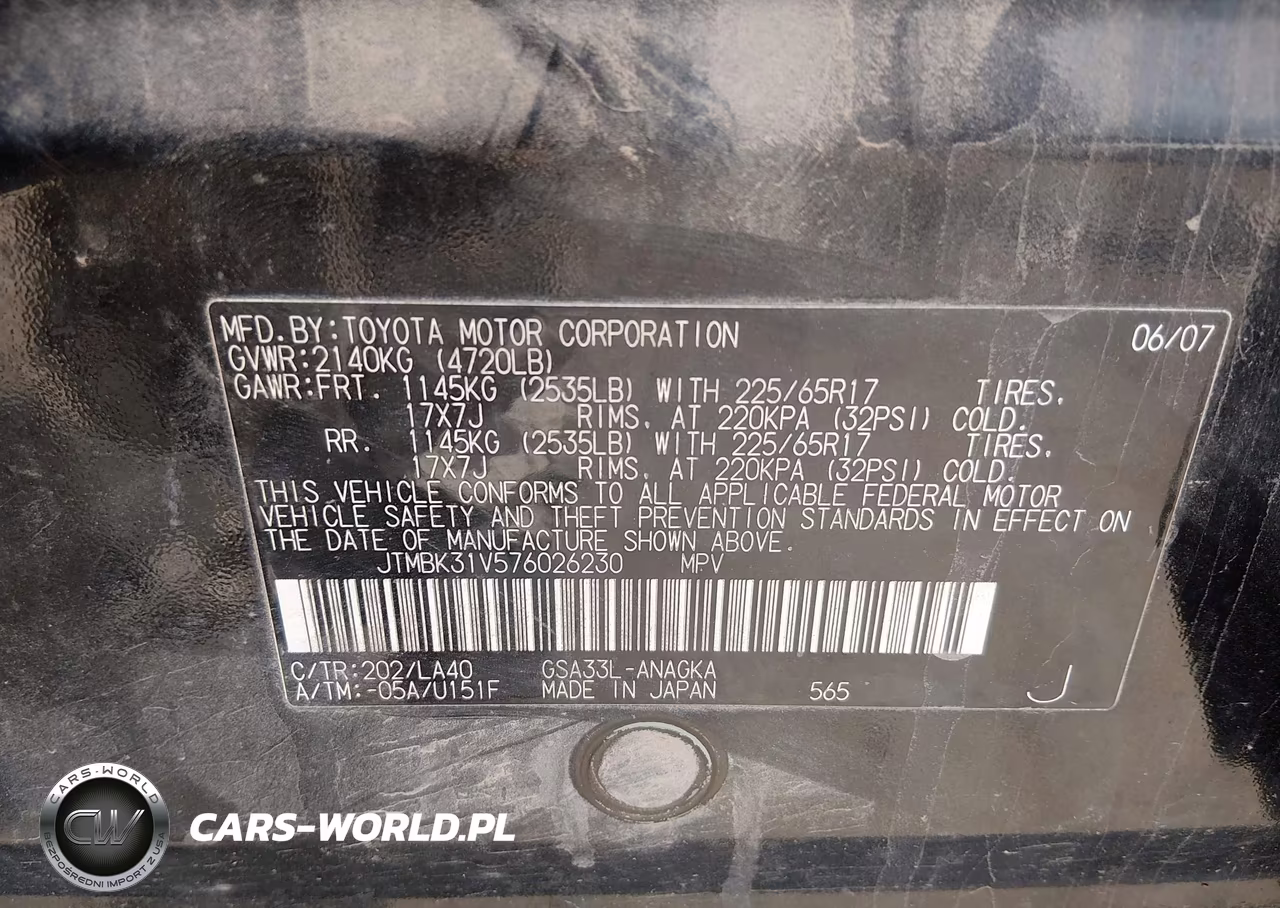 2007 Toyota Rav4 Limited VIN:JTMBK31V576026230 - 9