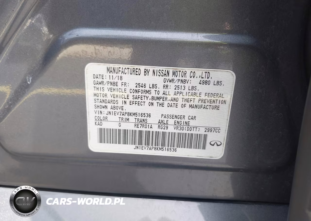 2019 Infiniti Q50 3.0T Luxe VIN:JN1EV7AP8KM516536 - 9