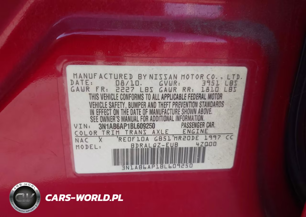 2011 Nissan Sentra 2.0 VIN:3N1AB6AP1BL609250 - 9