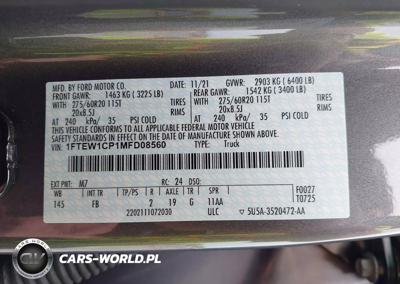 2021 Ford F-150 Xlt VIN:1FTEW1CP1MFD08560 - 9