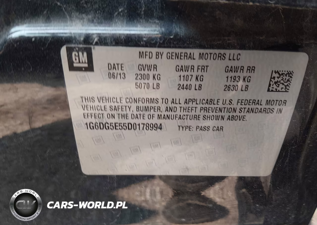 2013 Cadillac Cts Luxury VIN:1G6DG5E55D0178994 - 9