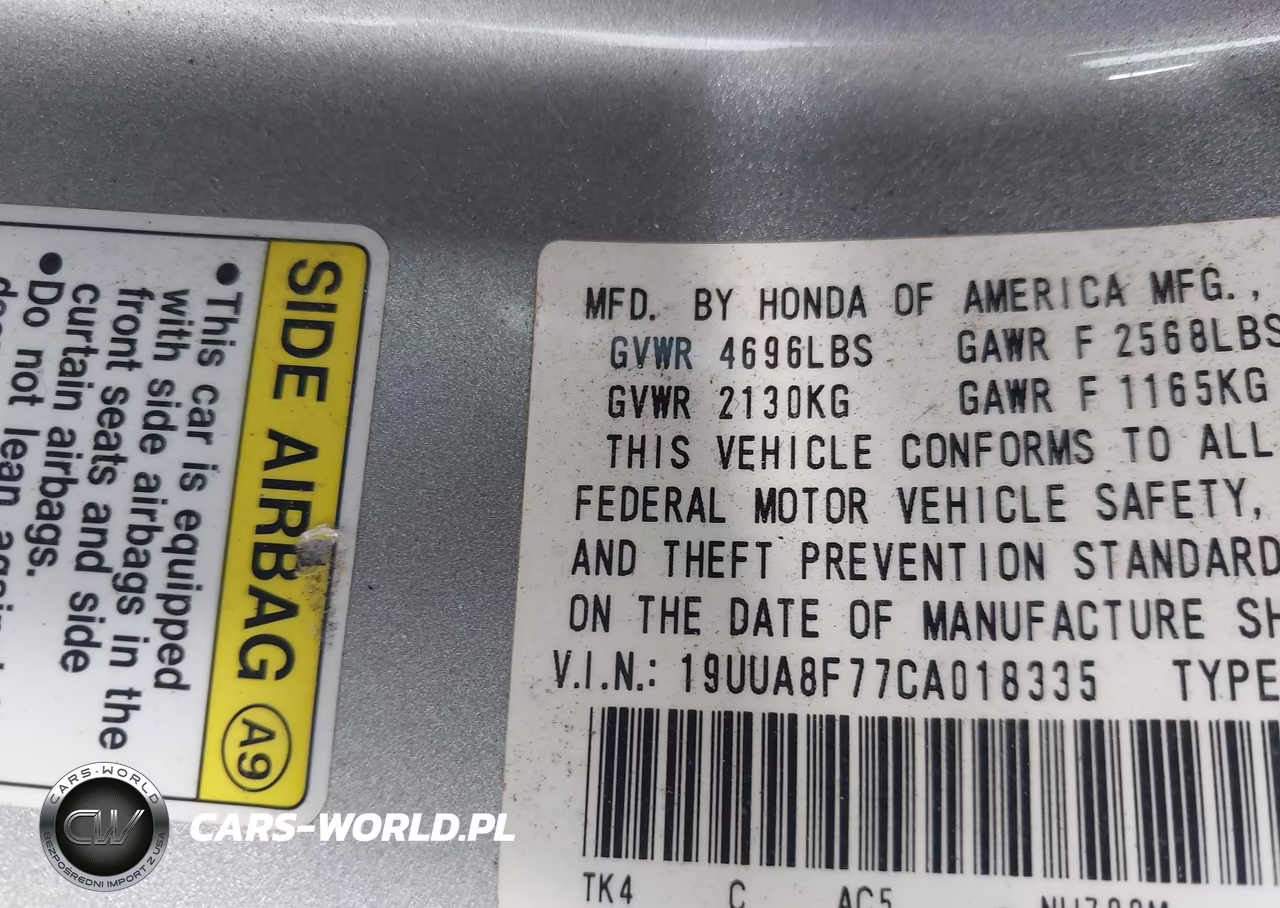 2012 Acura Tl 3.5 VIN:19UUA8F77CA018335 - 9