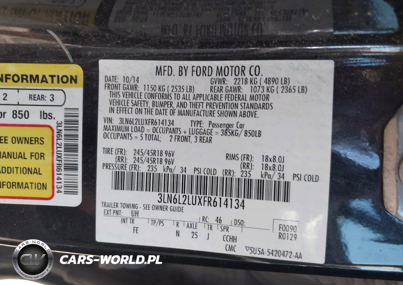 2015 Lincoln Mkz Hybrid VIN:3LN6L2LUXFR614134 - 9