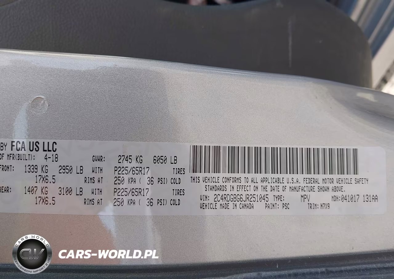 2018 Dodge Grand Caravan Se Plus VIN:2C4RDGBG6JR251045 - 9