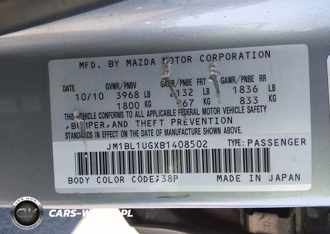 2011 Mazda Mazda3 I Sport VIN:JM1BL1UGXB1408502 - 9