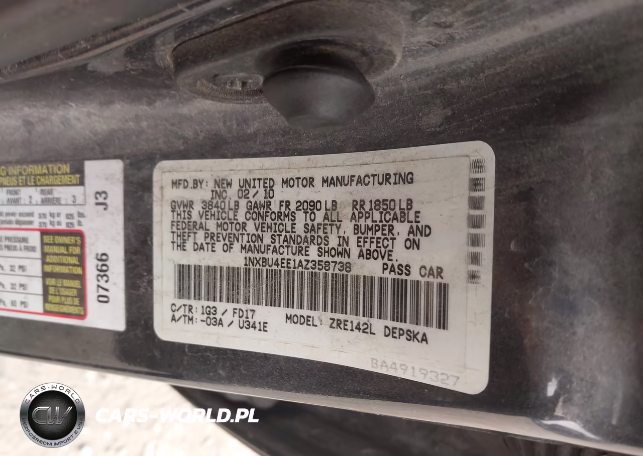2010 Toyota Corolla S VIN:1NXBU4EE1AZ358738 - 9