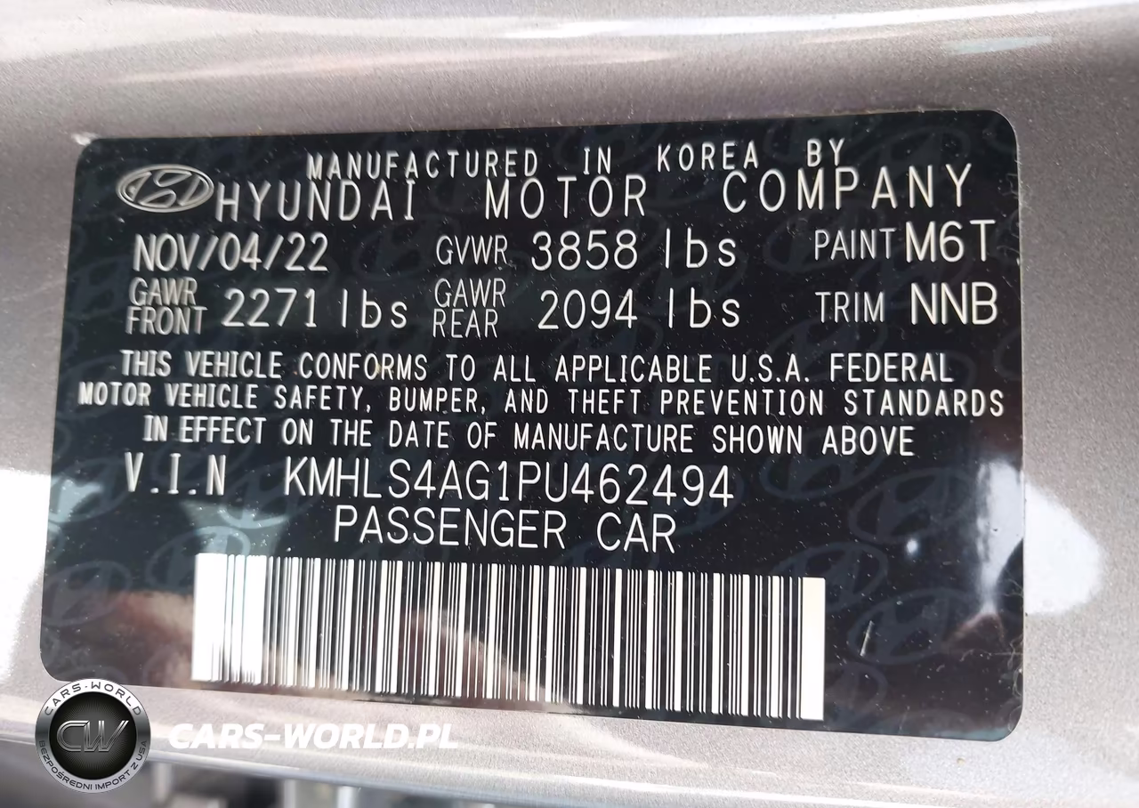 2023 Hyundai Elantra Sel VIN:KMHLS4AG1PU462494 - 9