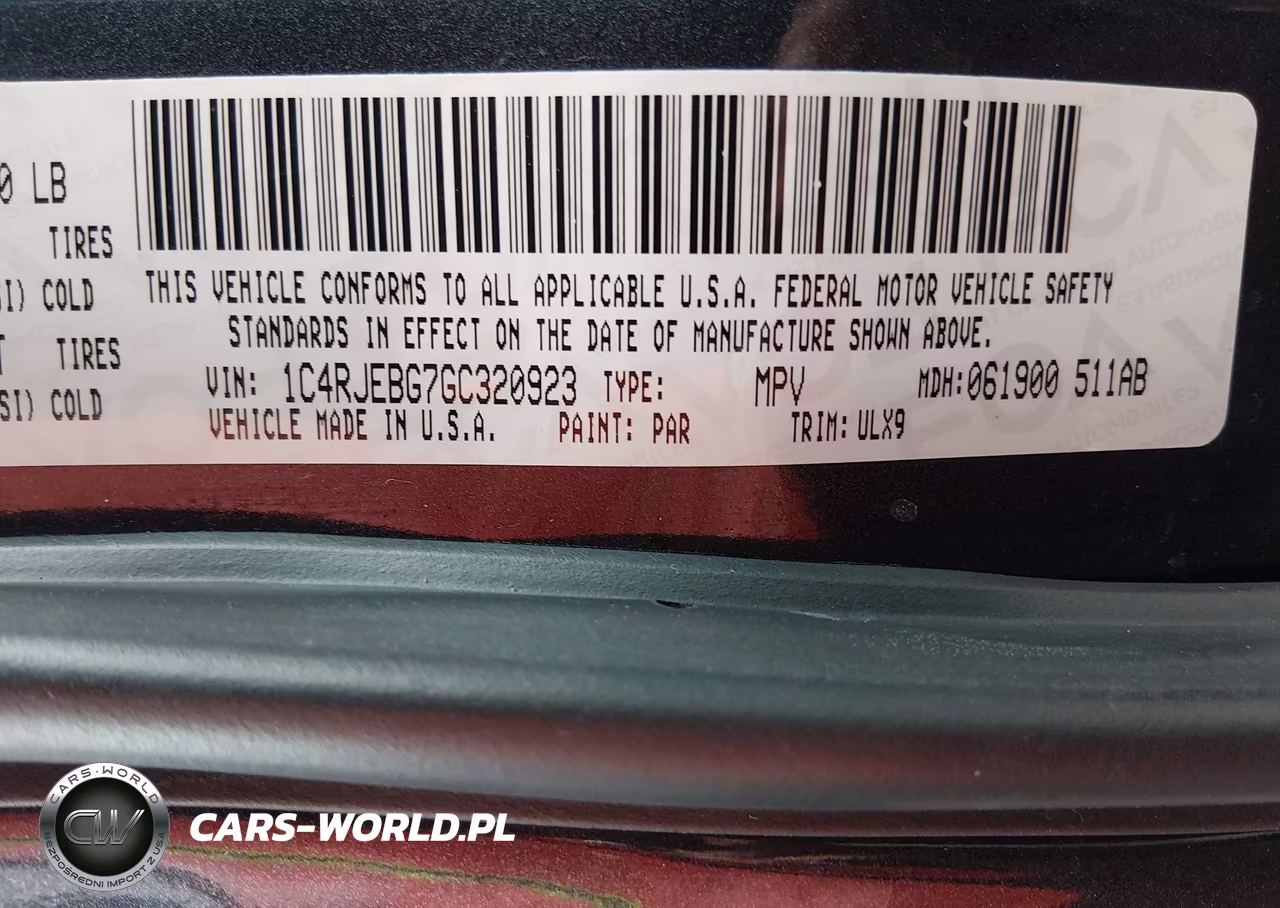 2016 Jeep Grand Cherokee Limited VIN:1C4RJEBG7GC320923 - 9