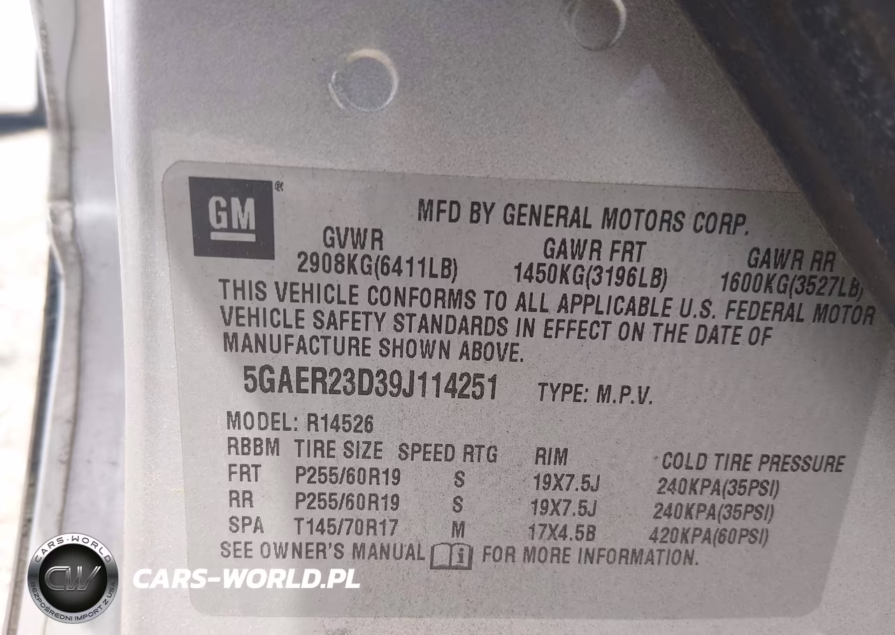2009 Buick Enclave Cxl VIN:5GAER23D39J114251 - 9