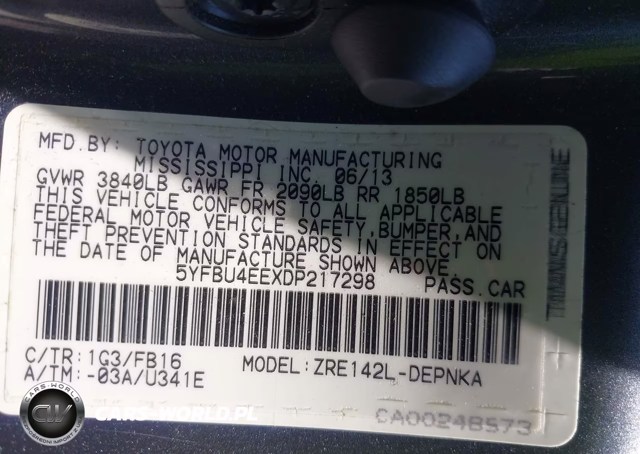 2013 Toyota Corolla Le VIN:5YFBU4EEXDP217298 - 9