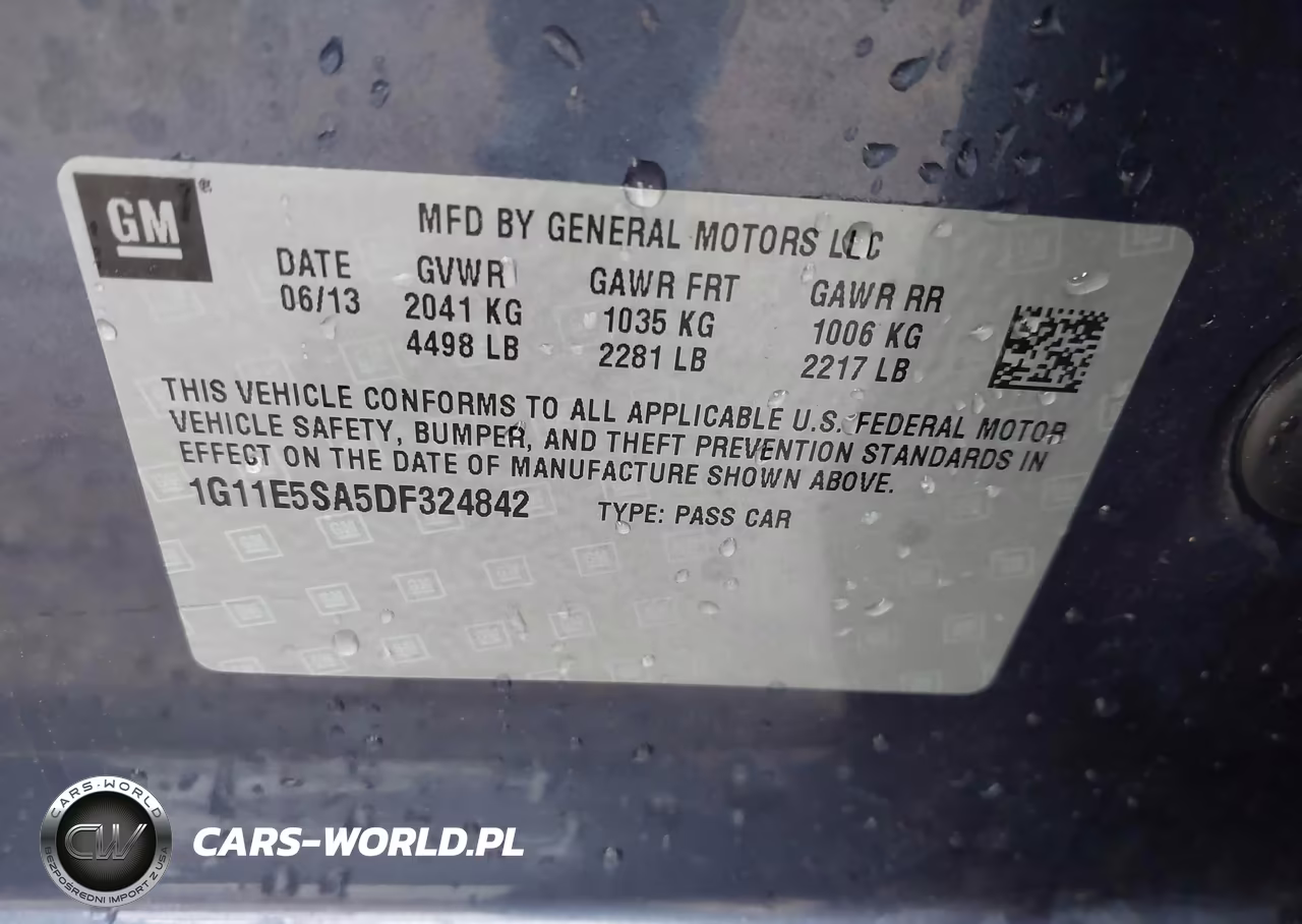 2013 Chevrolet Malibu 2Lt VIN:1G11E5SA5DF324842 - 9