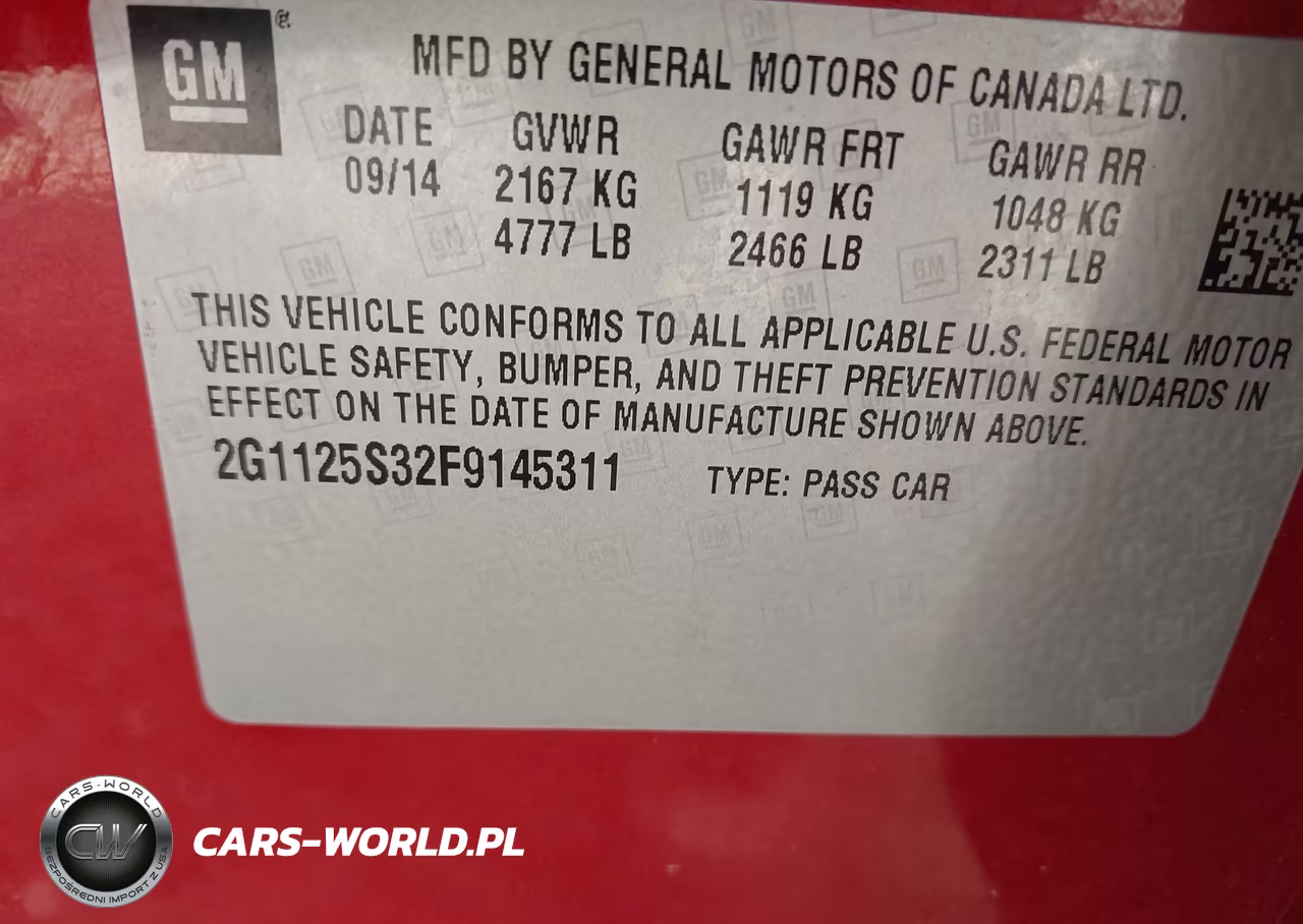 2015 Chevrolet Impala 2Lt VIN:2G1125S32F9145311 - 9