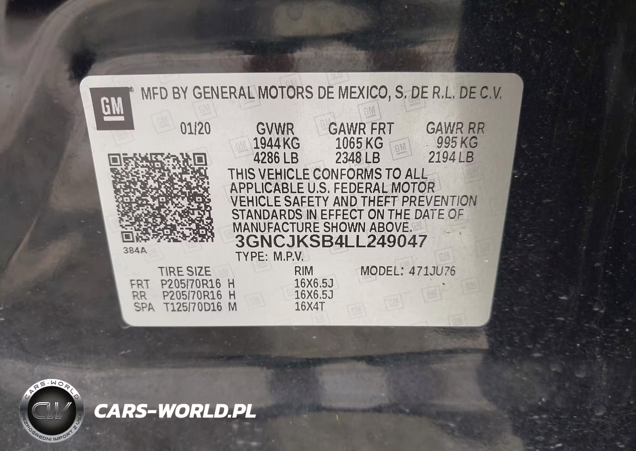 2020 Chevrolet Trax Fwd Ls VIN:3GNCJKSB4LL249047 - 9