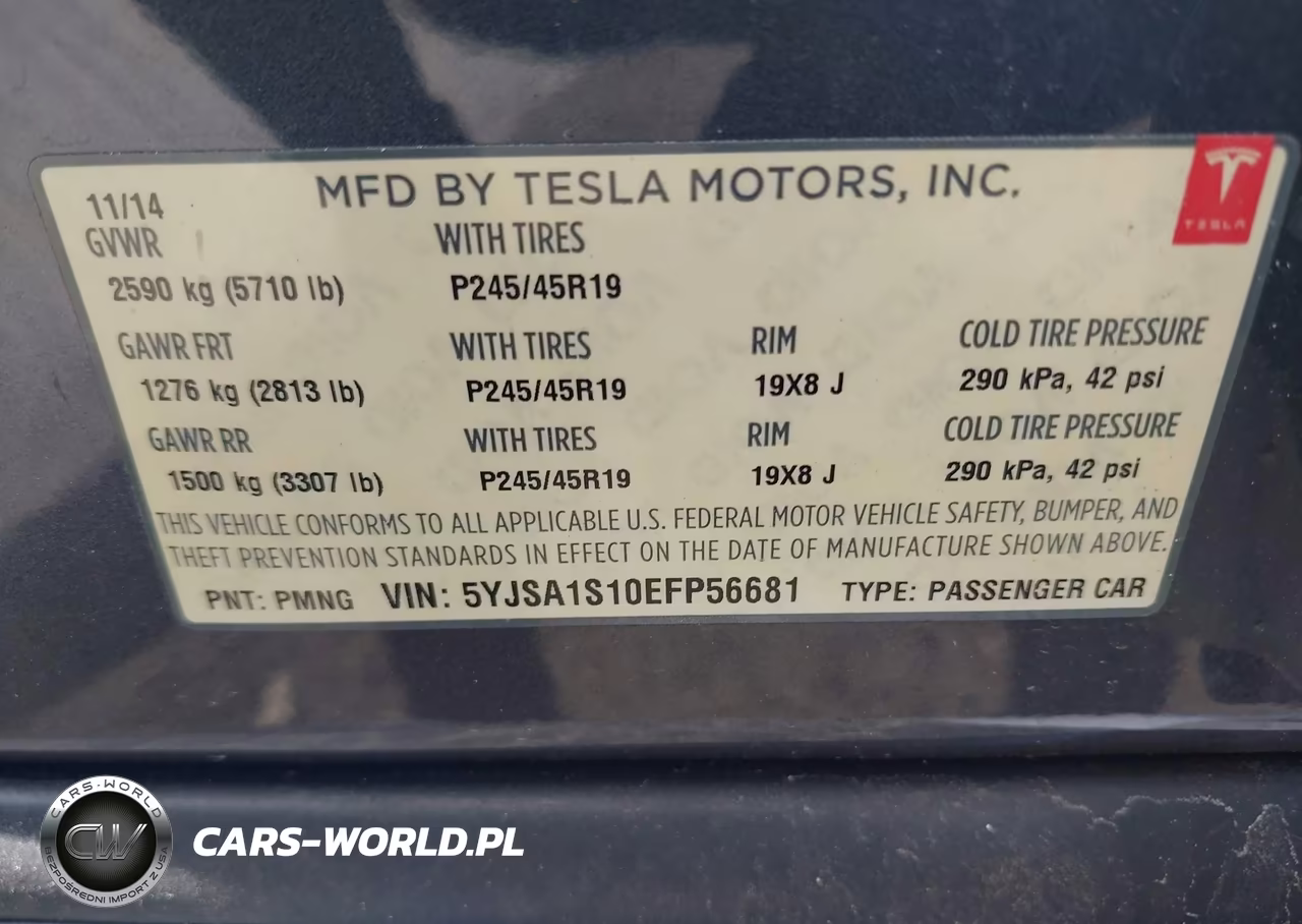 2014 Tesla Model S VIN:5YJSA1S10EFP56681 - 9