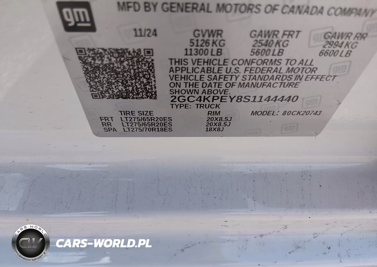 2025 Chevrolet Silverado 2500Hd 4Wd Standard Bed Ltz VIN:2GC4KPEY8S1144440 - 8
