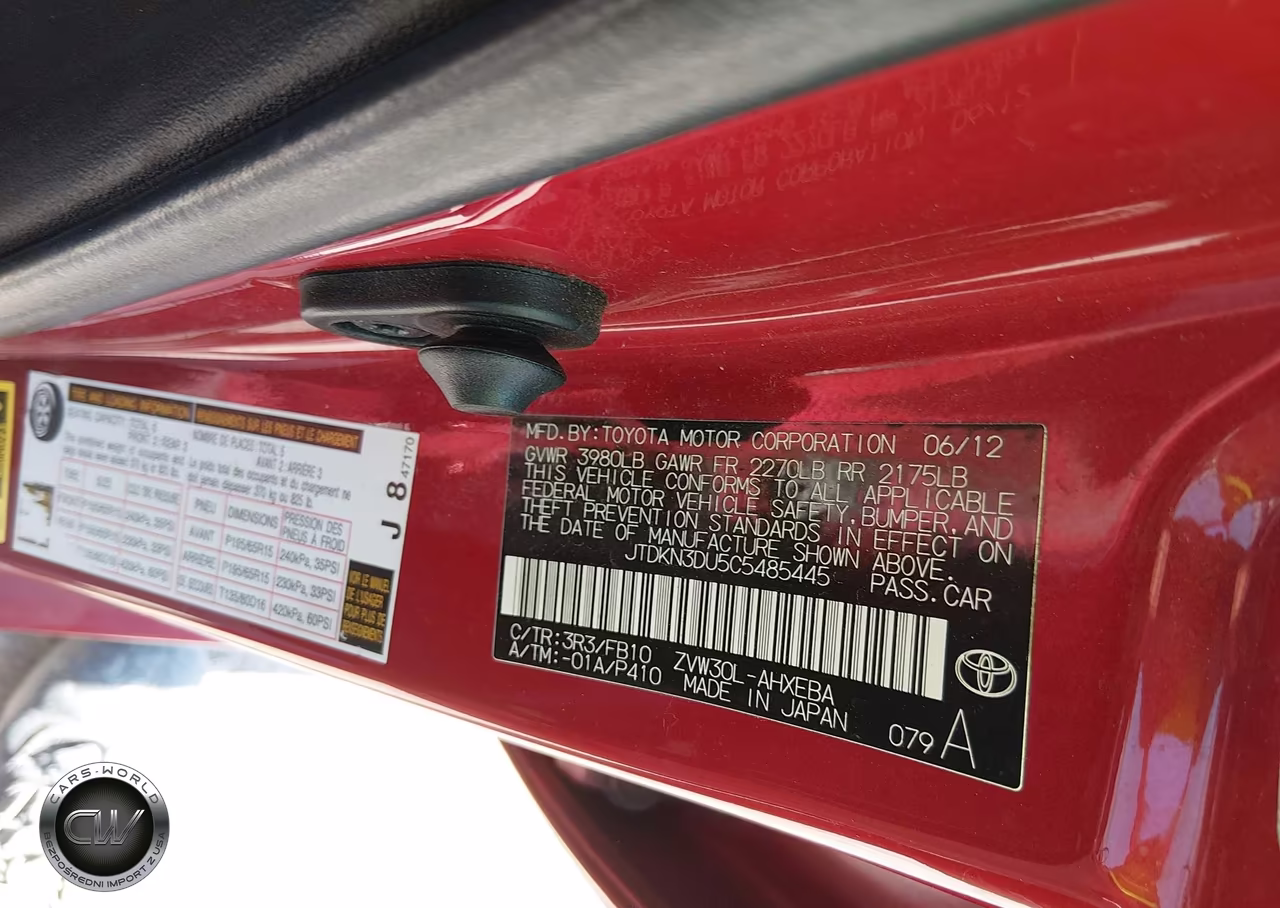 2012 Toyota Prius Three VIN:JTDKN3DU5C5485445 - 9