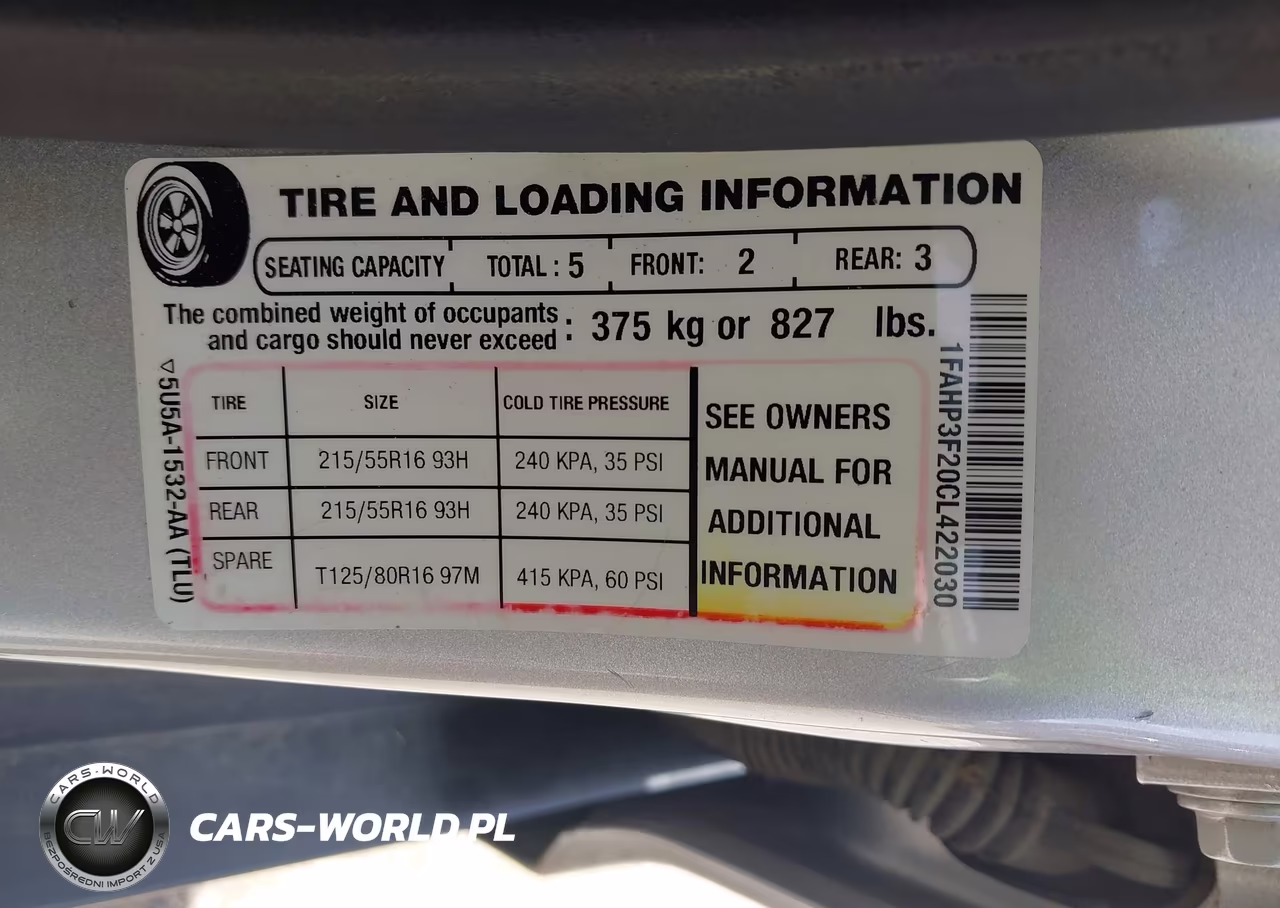 2012 Ford Focus Se VIN:1FAHP3F20CL422030 - 9