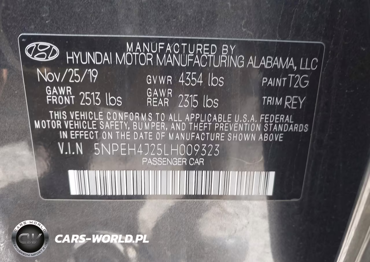 2020 Hyundai Sonata Limited VIN:5NPEH4J25LH009323 - 9