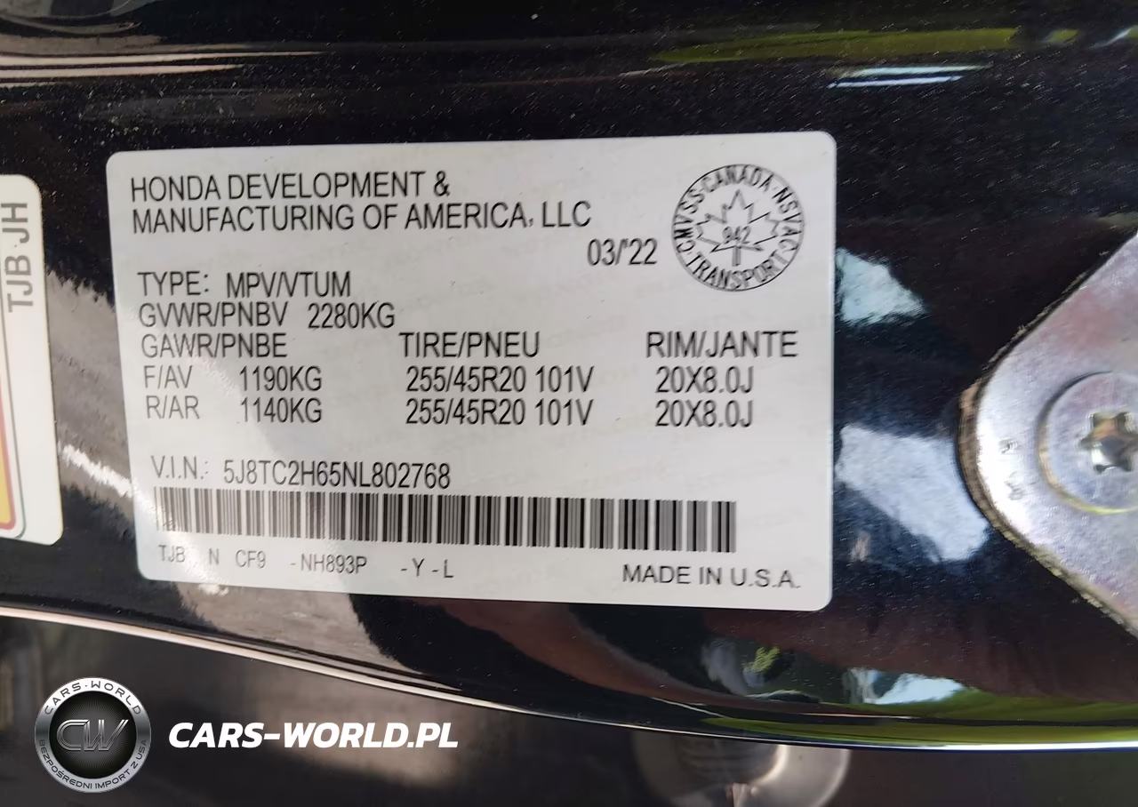 2022 Acura Rdx A-Spec Package VIN:5J8TC2H65NL802768 - 9