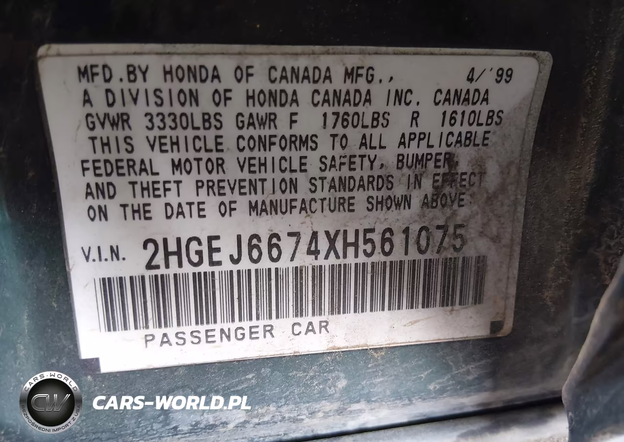 1999 Honda Civic Lx VIN:2HGEJ6674XH561075 - 9