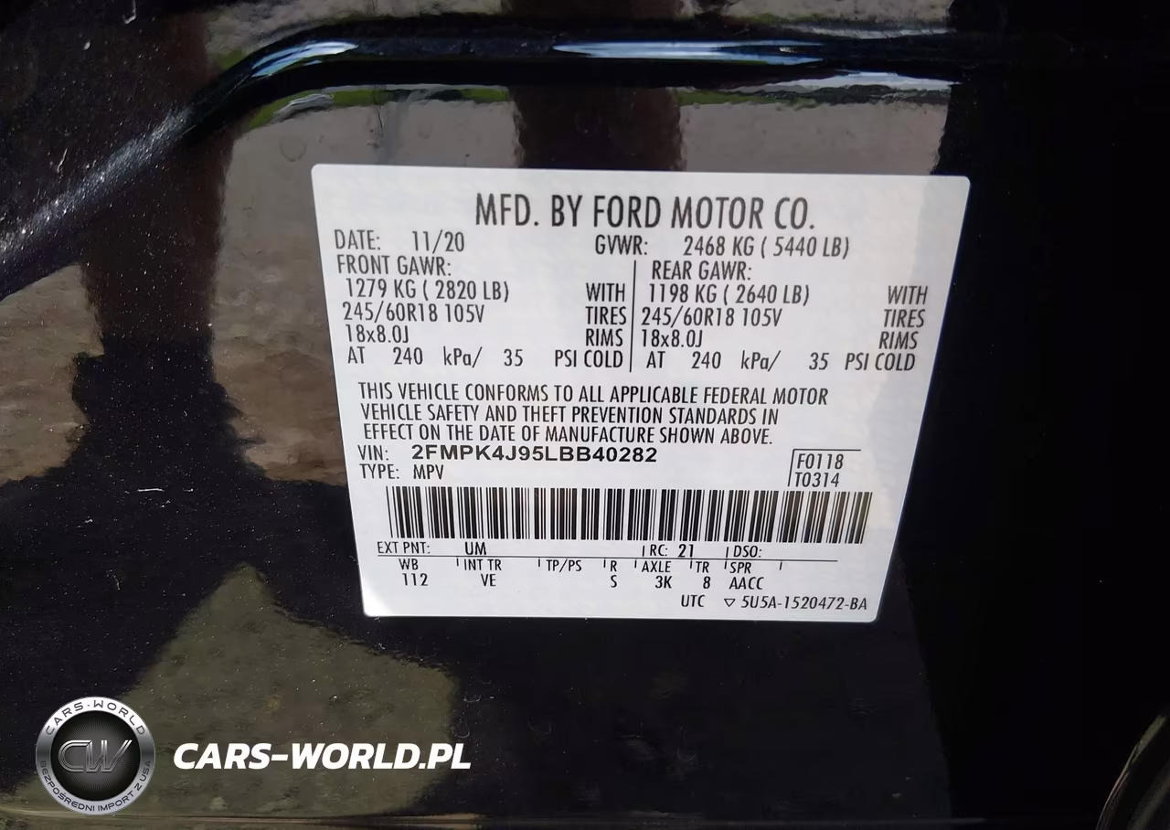 2020 Ford Edge Sel VIN:2FMPK4J95LBB40282 - 9
