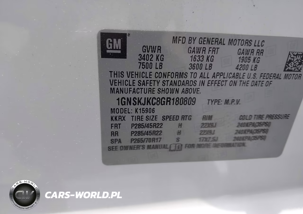 2016 Chevrolet Suburban Ltz VIN:1GNSKJKC8GR180809 - 9