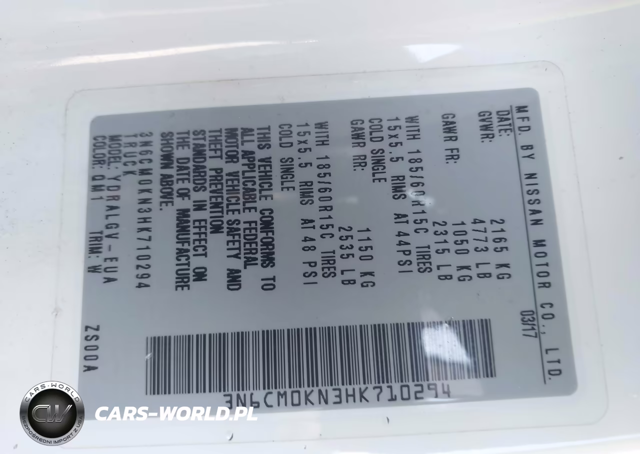 2017 Nissan Nv200 Sv VIN:3N6CM0KN3HK710294 - 9