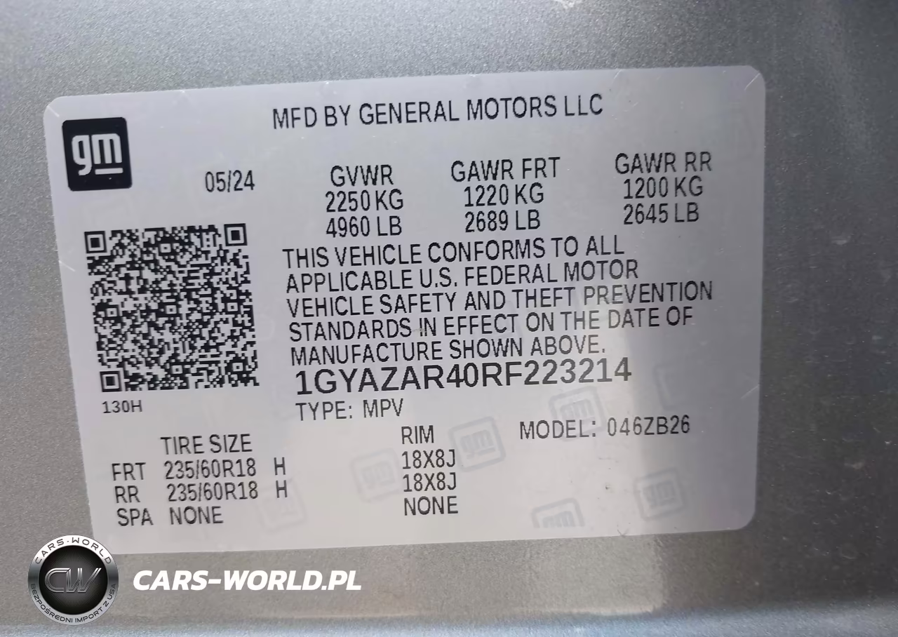 2024 Cadillac Xt4 Fwd Luxury VIN:1GYAZAR40RF223214 - 9