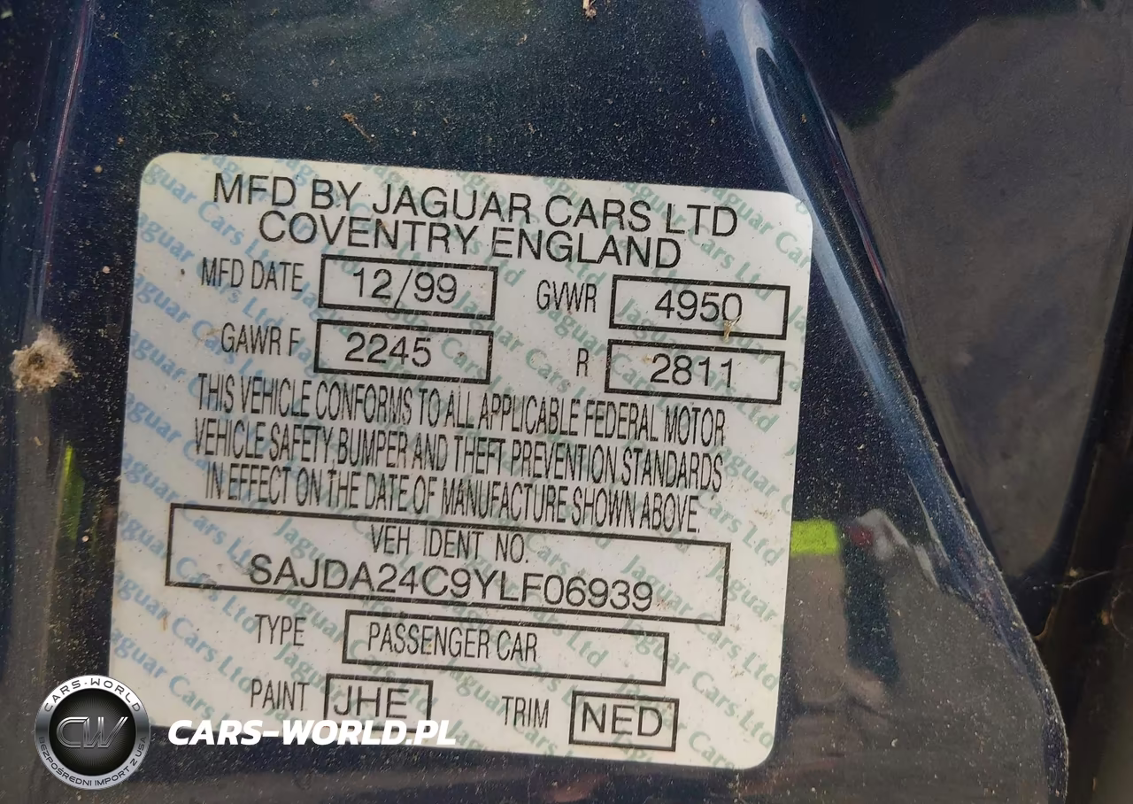 2000 Jaguar Xj Vanden Plas VIN:SAJDA24C9YLF06939 - 9