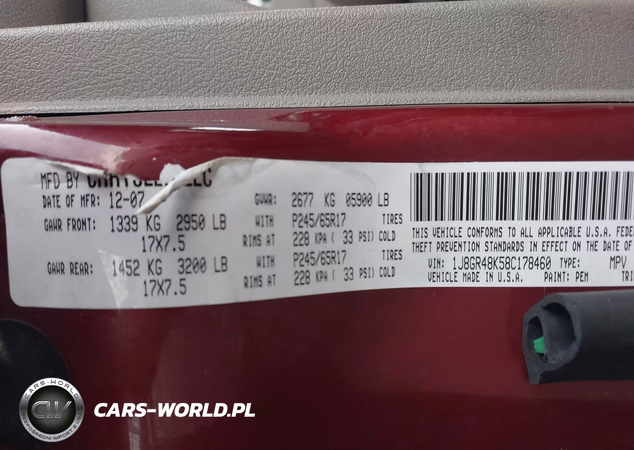 2008 Jeep Grand Cherokee Laredo VIN:1J8GR48K58C178460 - 9