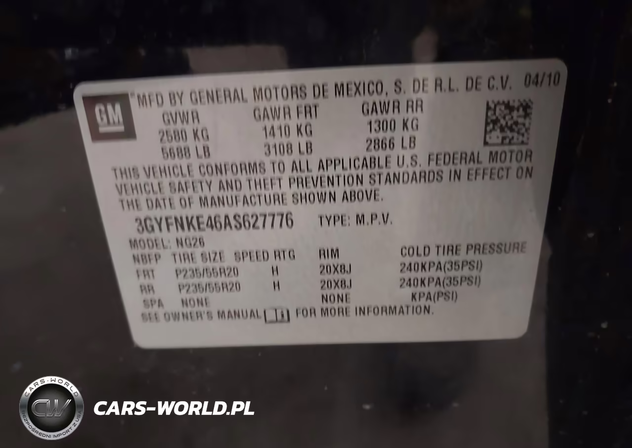 2010 Cadillac Srx Turbo Premium VIN:3GYFNKE46AS627776 - 9