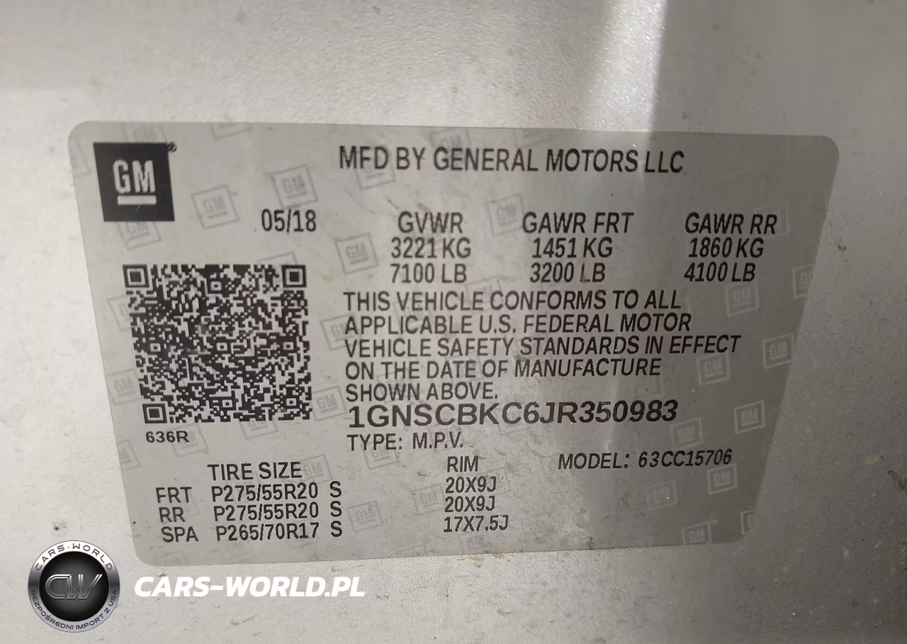 2018 Chevrolet Tahoe Lt VIN:1GNSCBKC6JR350983 - 9