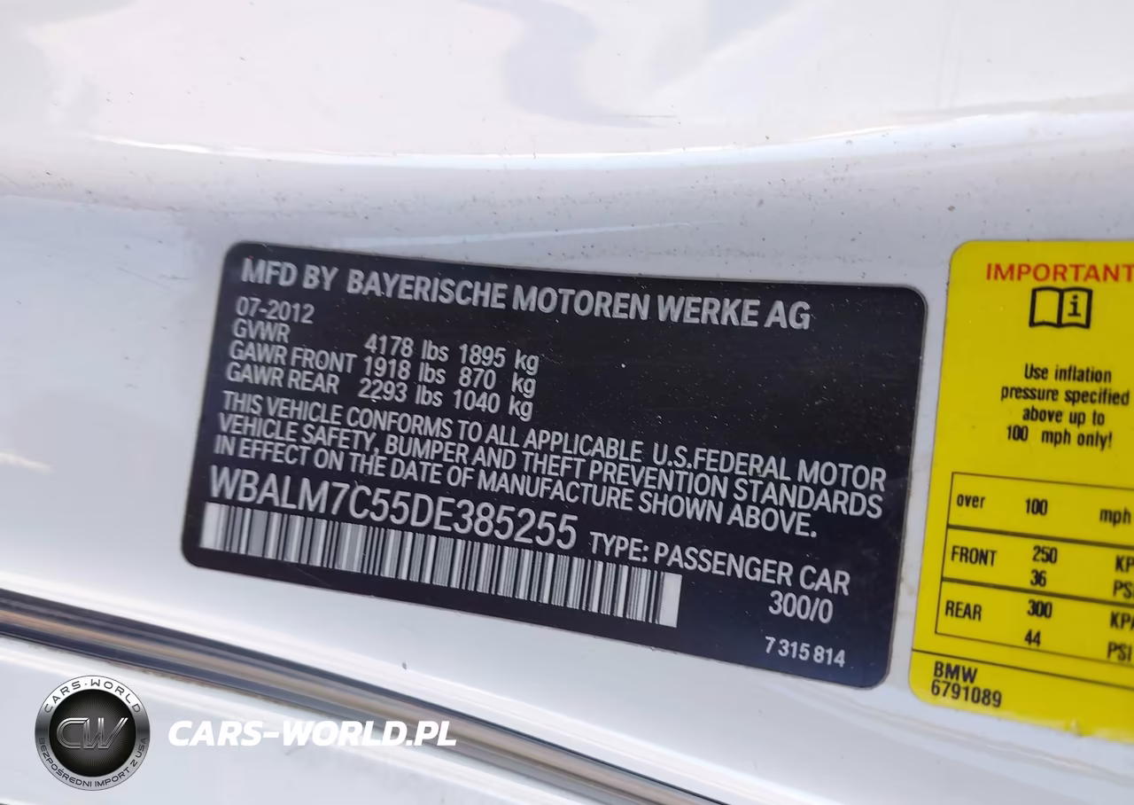 2013 BMW Z4 Sdrive35I VIN:WBALM7C55DE385255 - 9