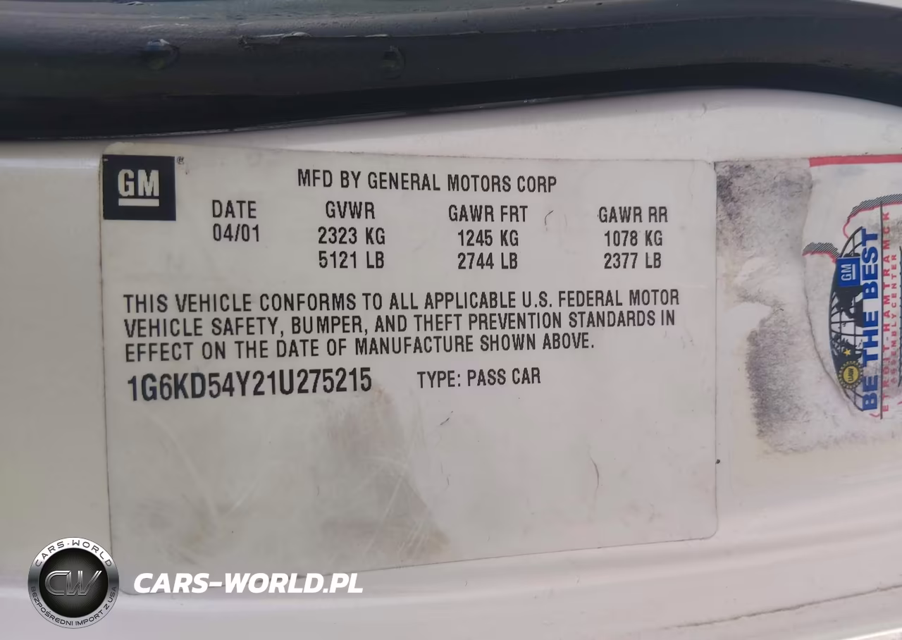 2001 Cadillac Deville Standard VIN:1G6KD54Y21U275215 - 9