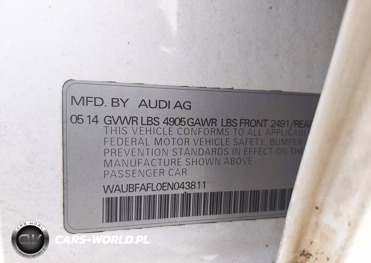 2014 Audi A4 2.0T Premium VIN:WAUBFAFL0EN043811 - 9