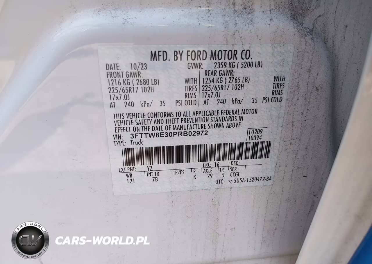 2023 Ford Maverick Xlt VIN:3FTTW8E30PRB02972 - 9