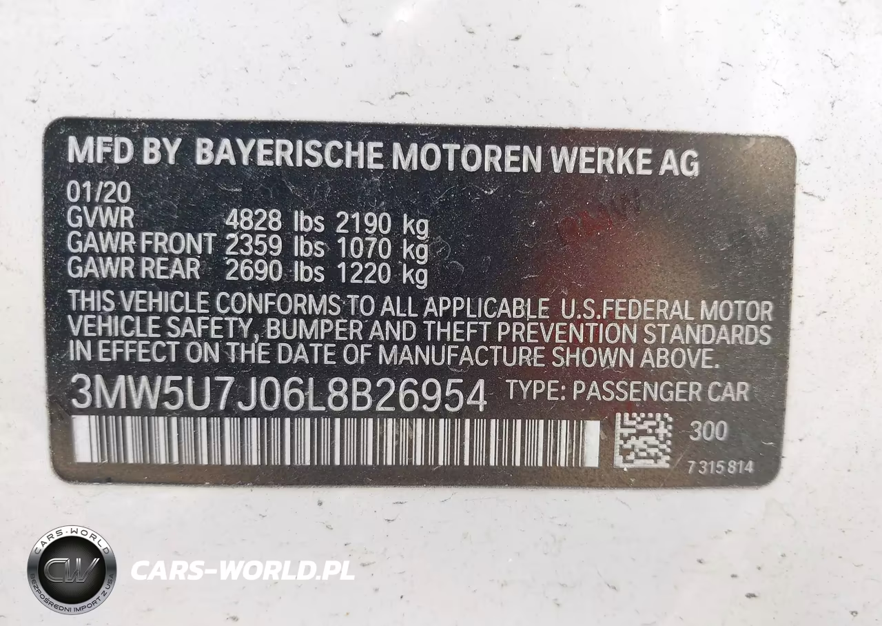 2020 BMW M340I VIN:3MW5U7J06L8B26954 - 9