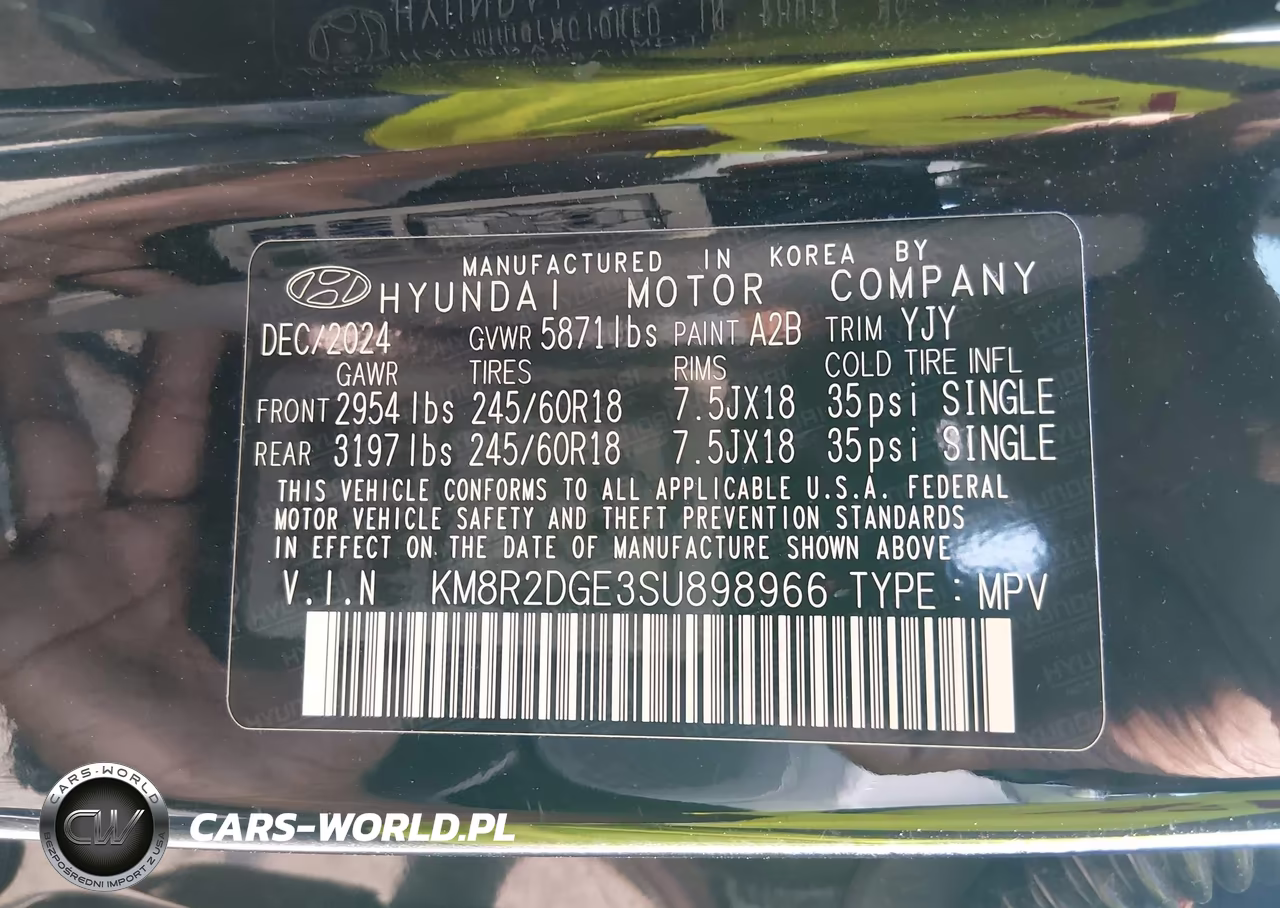 2025 Hyundai Palisade Sel VIN:KM8R2DGE3SU898966 - 9