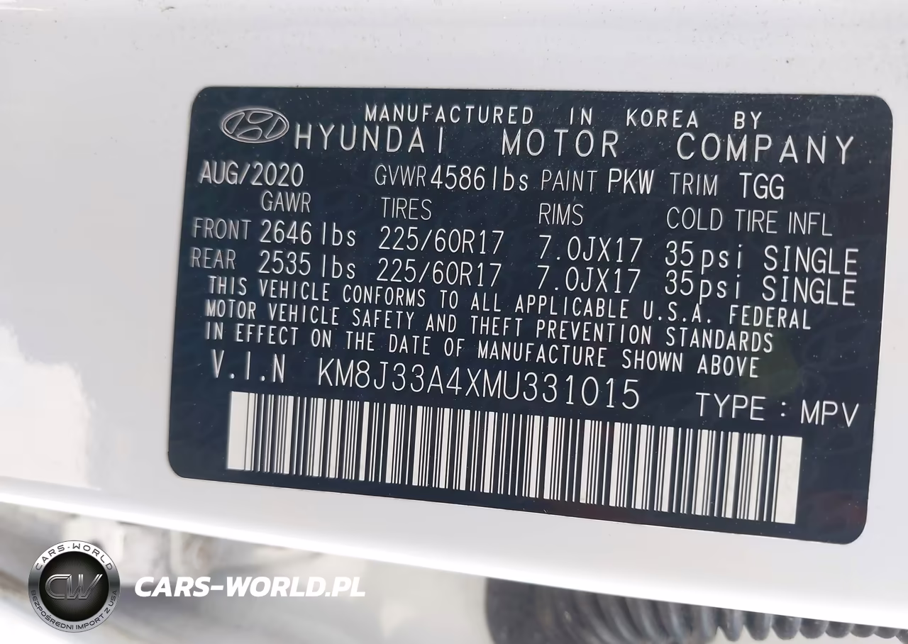 2021 Hyundai Tucson Value VIN:KM8J33A4XMU331015 - 9