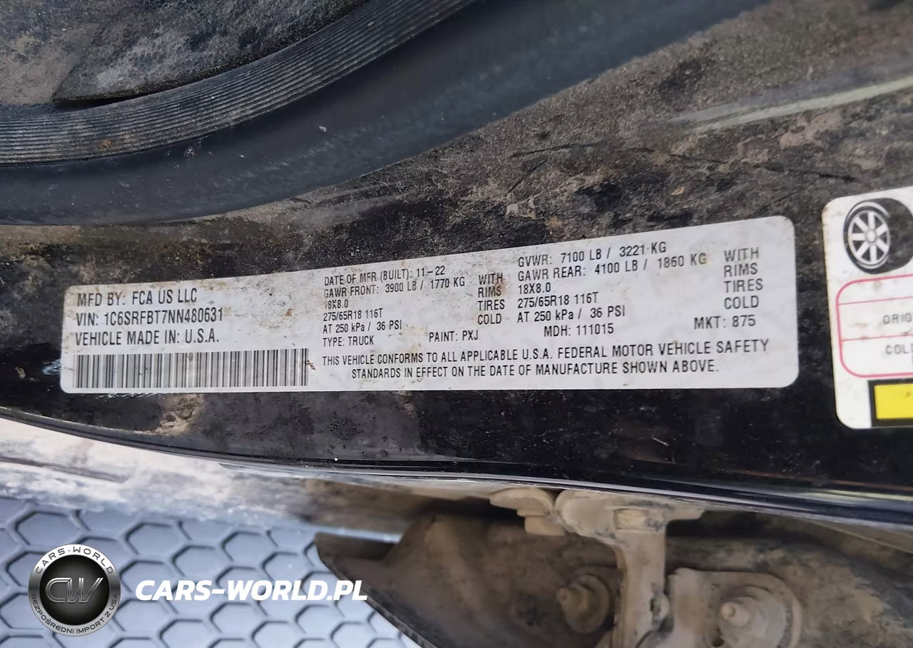 2022 Ram 1500 Big Horn 4X4 6'4 Box VIN:1C6SRFBT7NN480631 - 9