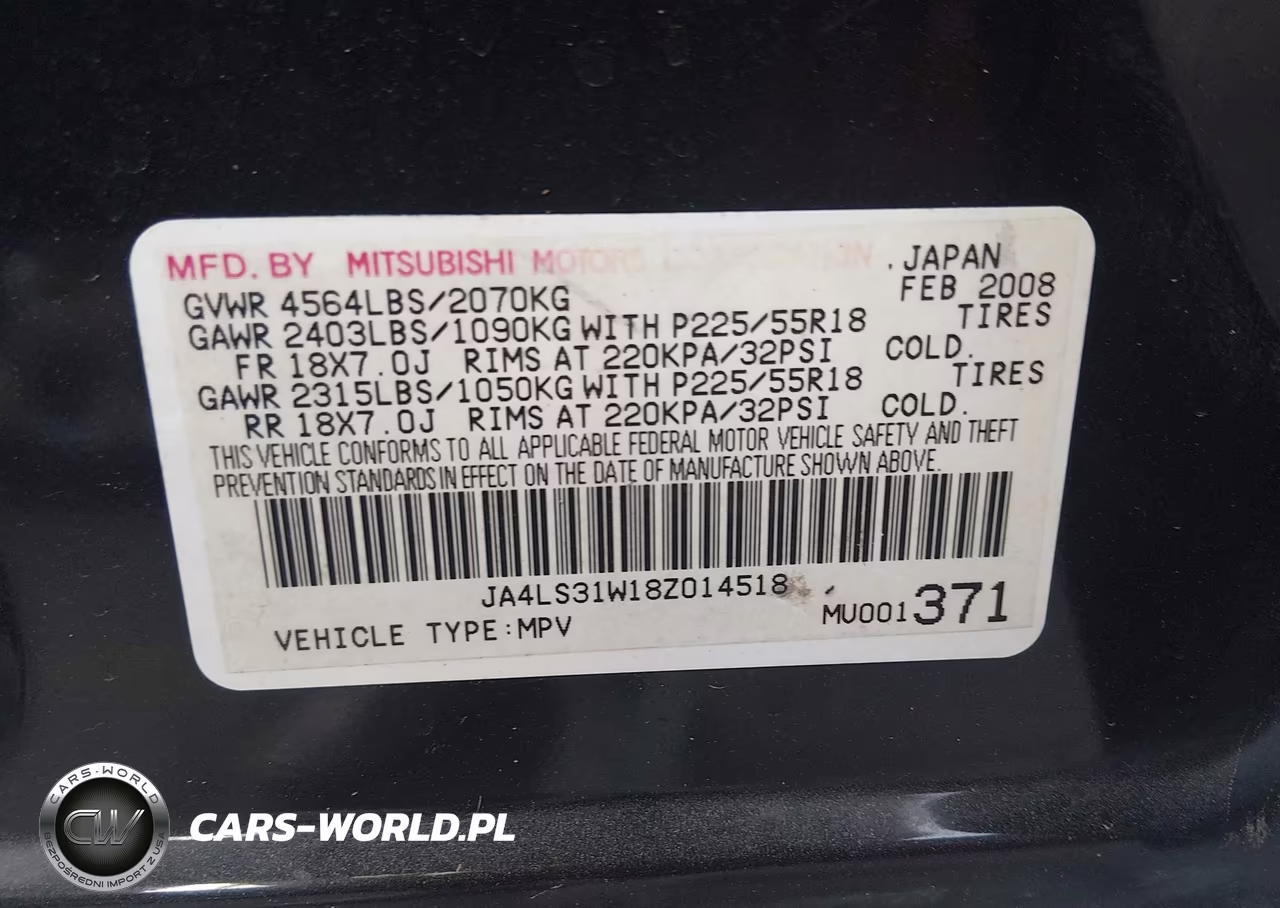 2008 Mitsubishi Outlander Se VIN:JA4LS31W18Z014518 - 9