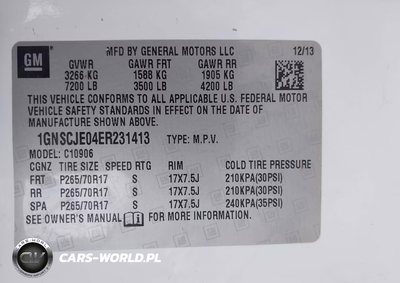 2014 Chevrolet Suburban Lt VIN:1GNSCJE04ER231413 - 9